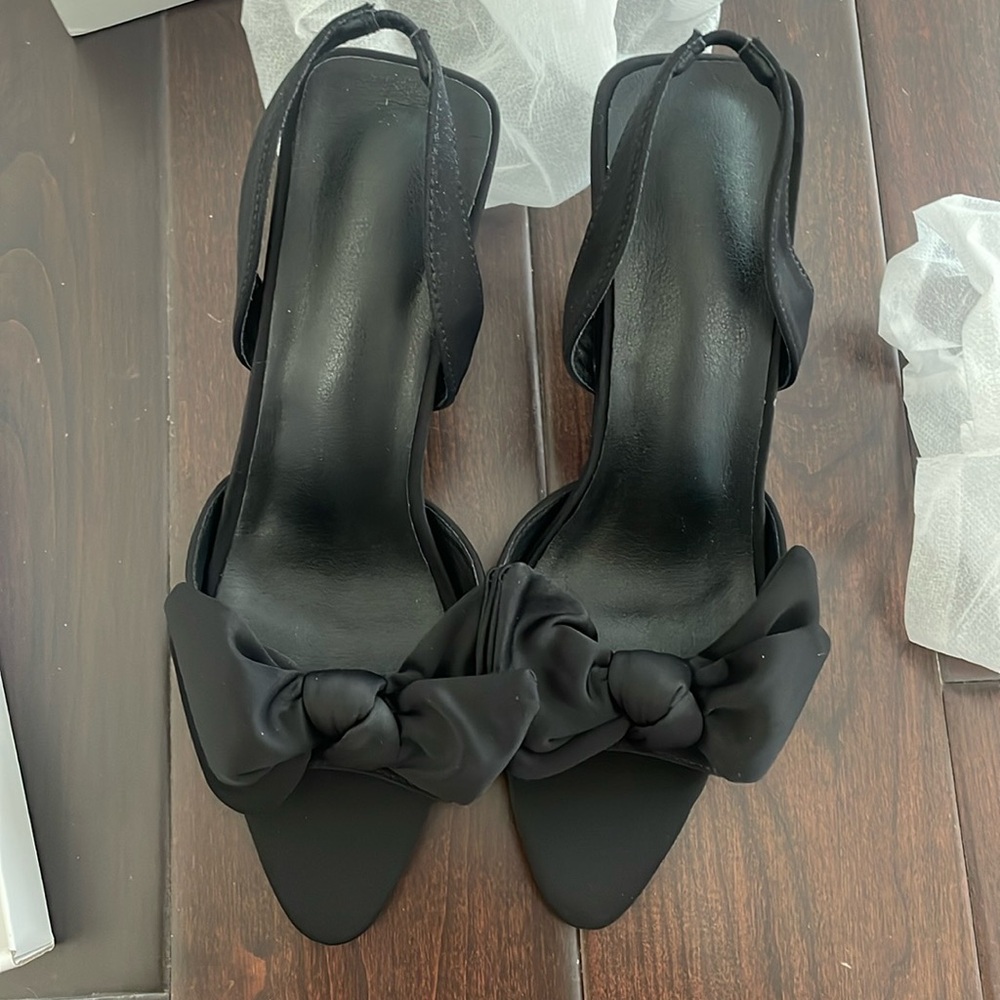 Black Slingback Pumps
